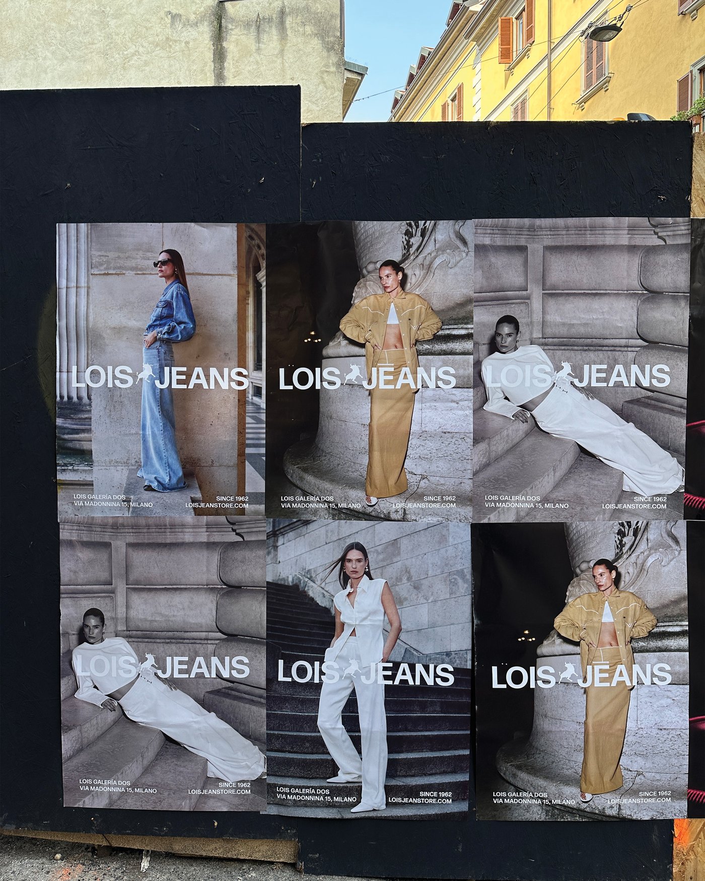 out-of-home — Lois Galería Dos posters, Milan