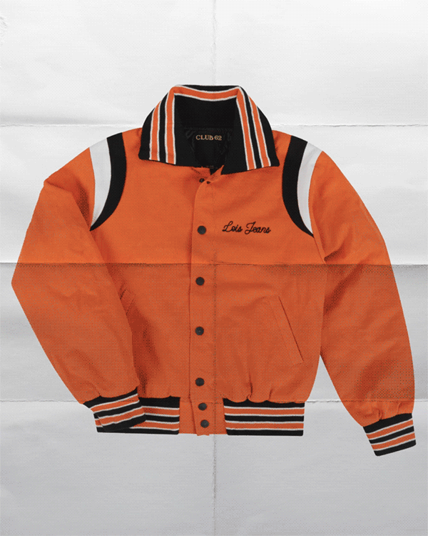 lowlands — orange racer jacket, animated
